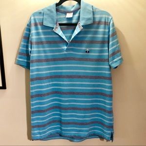 Brooks Brothers Blue Striped Polo